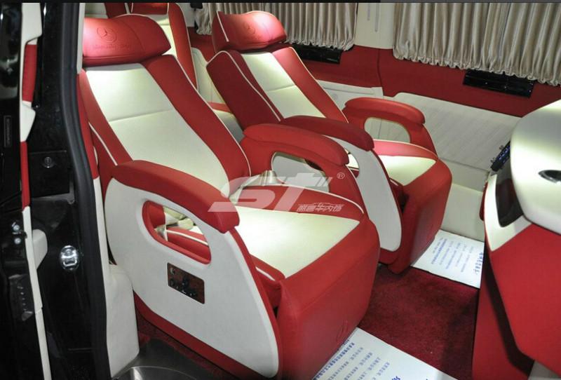 供應奔馳威霆改裝隔斷及商務座椅,奔馳威霆內飾改裝，座椅改裝