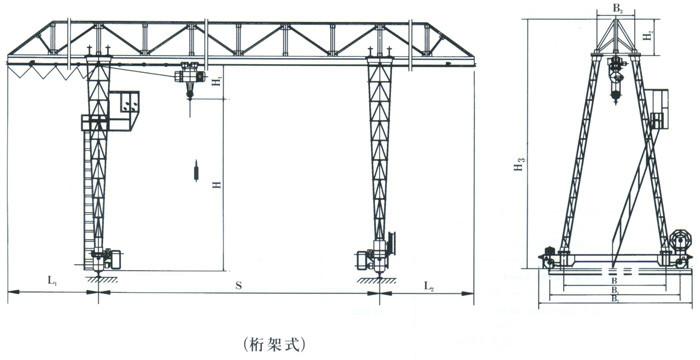 供应龙门吊制作图纸 出售各种龙门吊 天车加工图纸图片