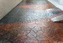 壓花地坪，彩色壓花地坪，壓花藝術(shù)地坪