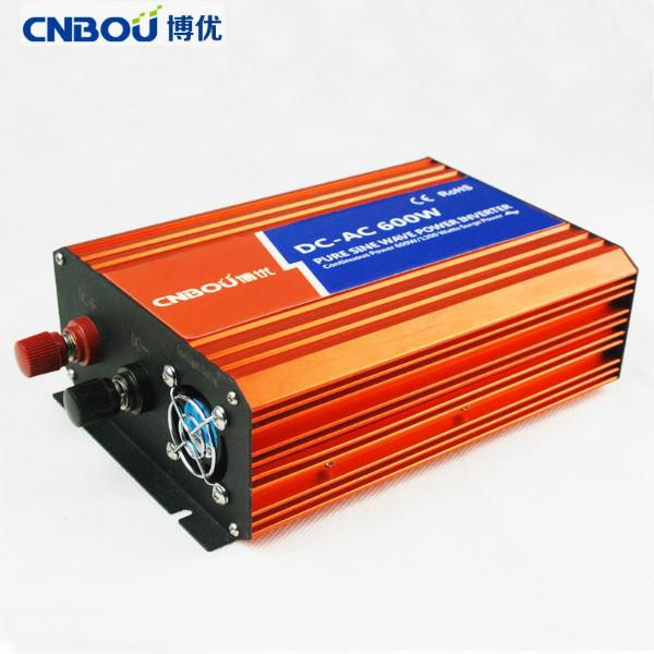 供应博优12V 24V 48V 600W纯正弦波太阳能逆变器生产厂家图片