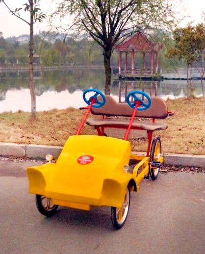 供應(yīng)新款熱銷四輪觀光車/雙排四人腳踏