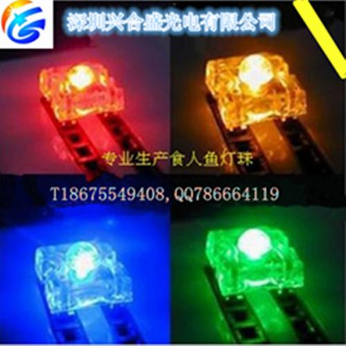 供應(yīng)F5食人魚燈珠黃光5MM圓頭食人魚超