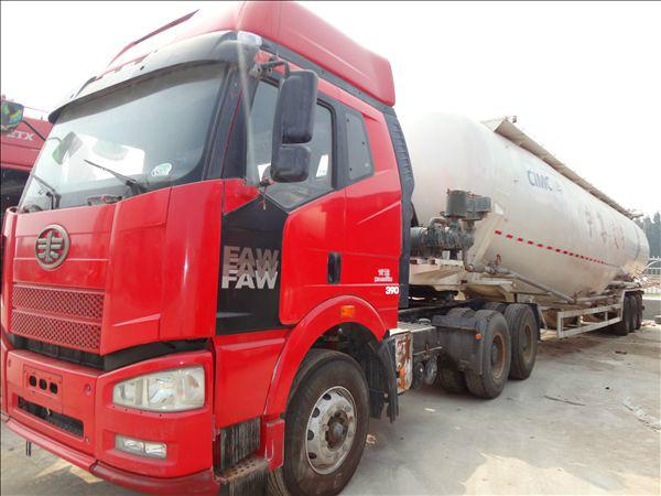 供應重慶二手解放J6雙驅貨車罐車攪拌車