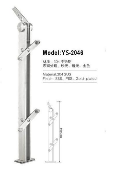 供应商场工程不锈钢栏杆立柱 ，佛山不锈钢栏杆立柱，户外不锈钢楼梯立柱