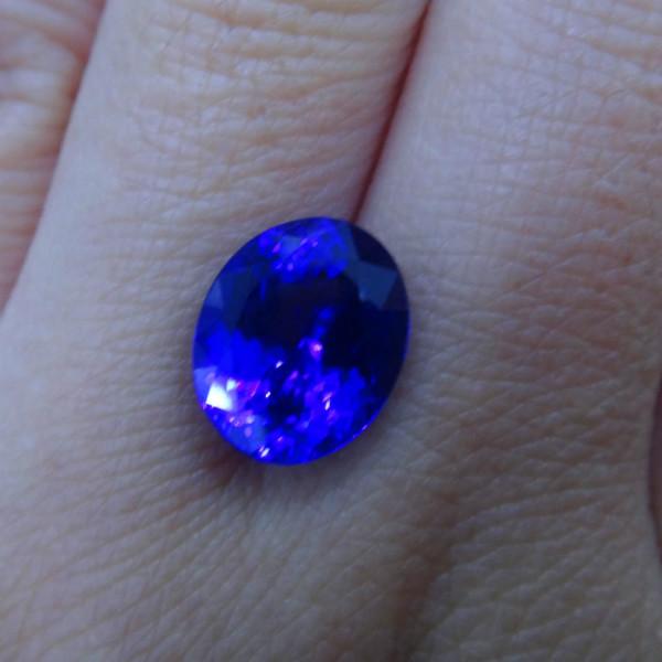 供應(yīng)天然坦桑石裸石戒面坦桑藍(lán)寶石戒指