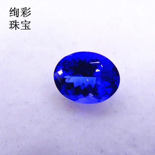 供應(yīng)深圳絢彩珠寶天然橢圓形坦桑石裸石
