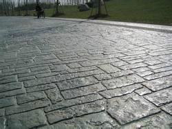 彩色地坪壓模地坪施工模具圖片