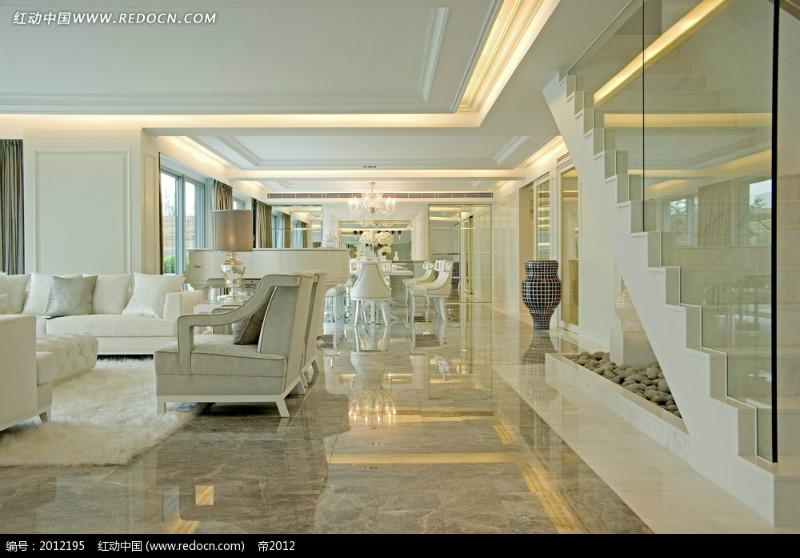 玻璃樓梯扶手圖片/玻璃樓梯扶手樣板圖 (3)