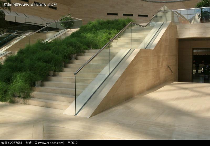 玻璃樓梯扶手圖片/玻璃樓梯扶手樣板圖 (2)