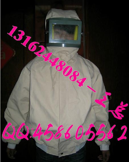 供應(yīng)牛仔帆布噴砂衣噴砂機(jī)防護(hù)服，噴砂機(jī)工作服，上海噴砂連體衣