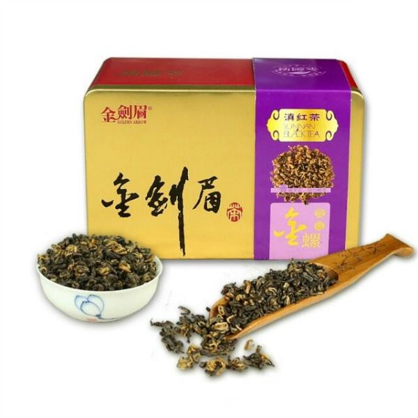 供应金剑眉滇红茶-金螺 功夫红茶 云南滇红 红茶