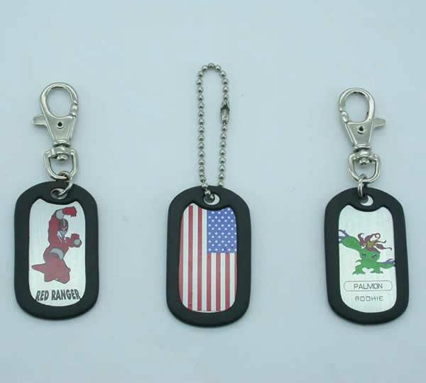 供應(yīng)訂制各種狗牌佩戴消音圈狗牌