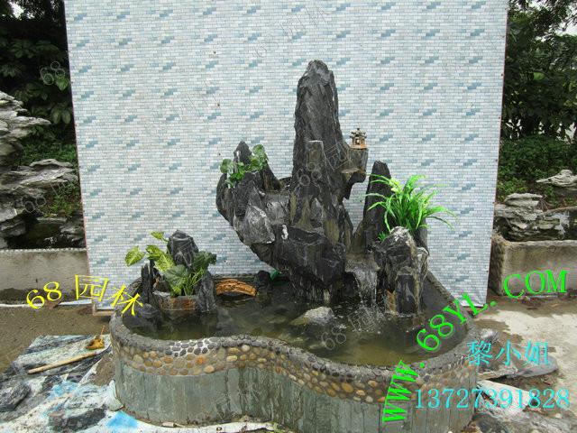 供應(yīng)室內(nèi)外*假山流水魚池盆景 庭院魚池山水盆景露臺(tái)庭院綠化施工