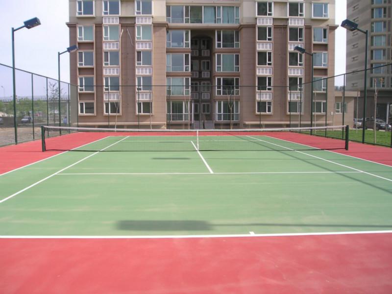 供應(yīng)專業(yè)硅PU球場材料及施工籃球場4mm