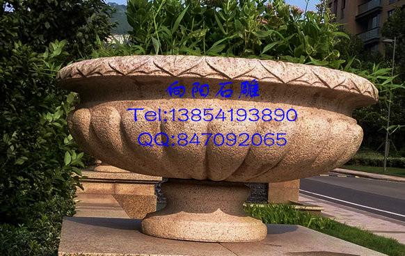 供應(yīng)石雕花盆價(jià)格|石雕花缽價(jià)格|黃銹石花盆花缽