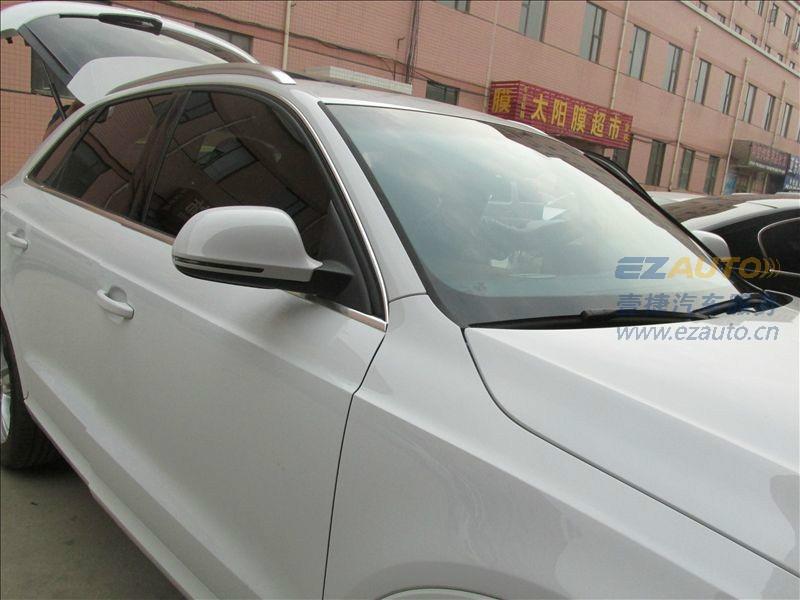 石家莊奧迪Q3龍膜汽車膜前檔AIR80冰藍(lán)色陶瓷膜暢悅ELT80側(cè)后