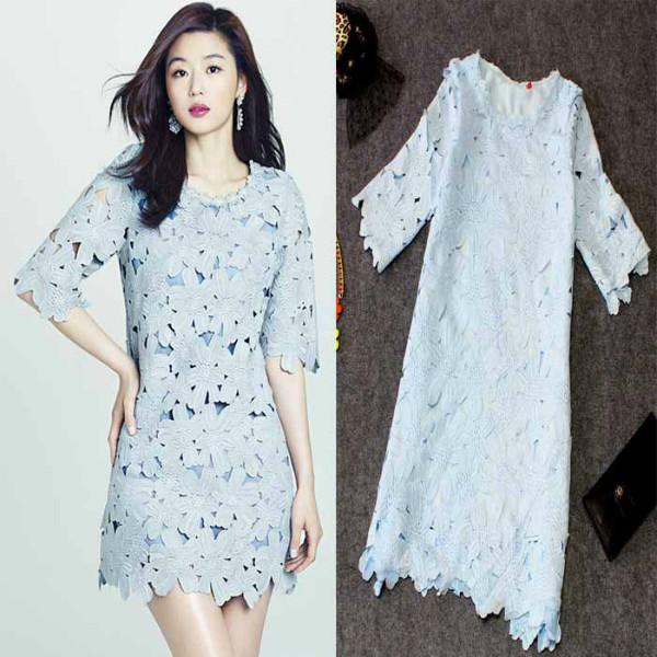 供應(yīng)淘寶韓版*-鏤空連衣裙批發(fā)