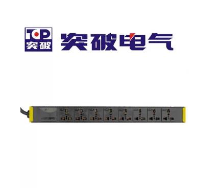 突破PDU 機(jī)柜防雷插座 07TG130301 16A輸入 八口10A 防雷三米線