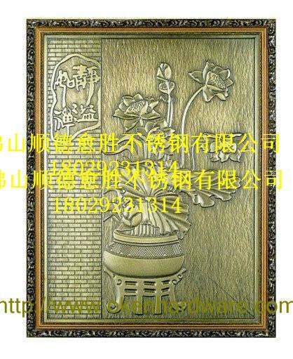 供应佛山立体雕刻红古铜铝板壁画厂家，立体雕刻红古铜铝板壁画专业生产