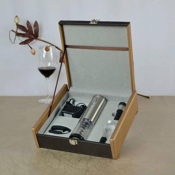 供應(yīng)紅酒不銹鋼電動開瓶器套裝