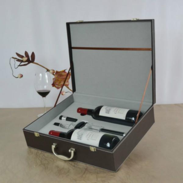 供應(yīng)*氣壓紅酒酒箱4件套