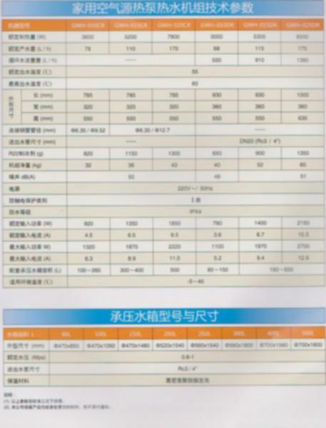 供應(yīng)金星家用空氣能氟循環(huán)1P100L空氣源熱泵熱水器中山總代