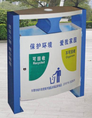 廣州供應鐵板噴塑分類垃圾箱，垃圾桶廠家批發(fā)