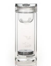 供應(yīng)玻璃杯哪家好 中式玻璃保溫杯 山東諾亞玻璃杯廠家