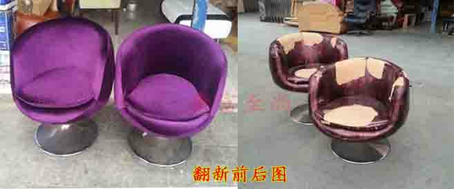 咖啡廳轉(zhuǎn)椅紫色系列圖片