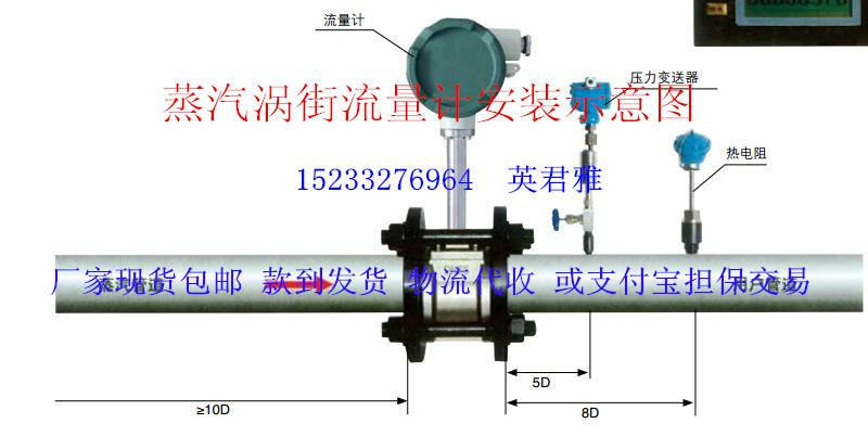 供应蒸汽-涡街流量计河北地区厂家，现货厂家，型号DN50蒸汽涡街流量计