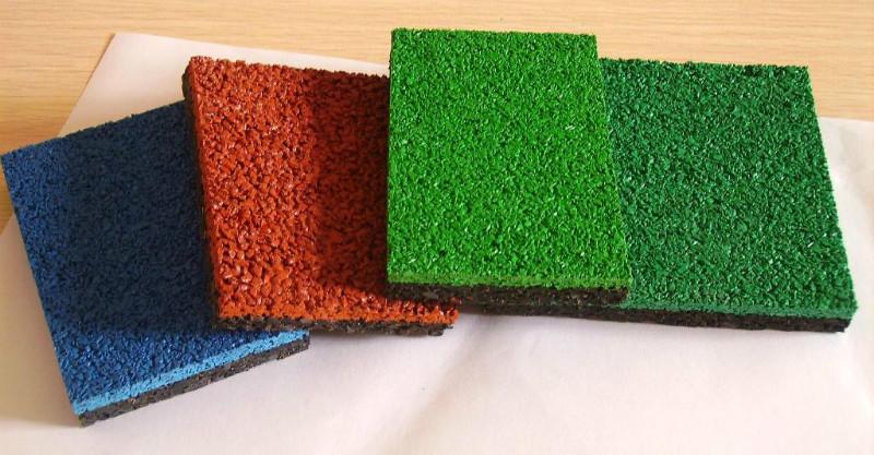 供應(yīng)EPDM彩色顆粒面層現(xiàn)澆地坪小區(qū)橋面EPDM塑膠地面