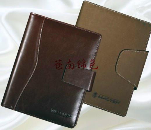 供应皮面笔记本厂家 定制皮革日记本 会议记录本订做 binder notebook