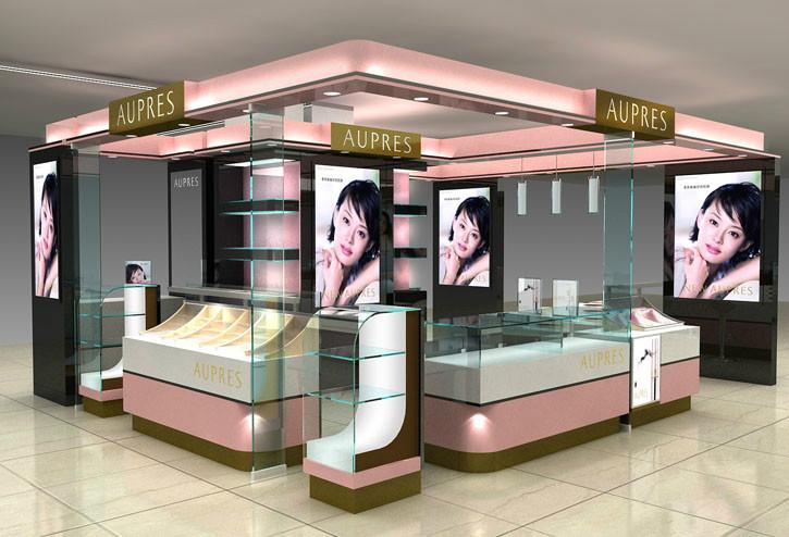 供應濟南*精品展柜制作，濟南展柜制作，濟南珠寶展柜制作，濟南化妝品