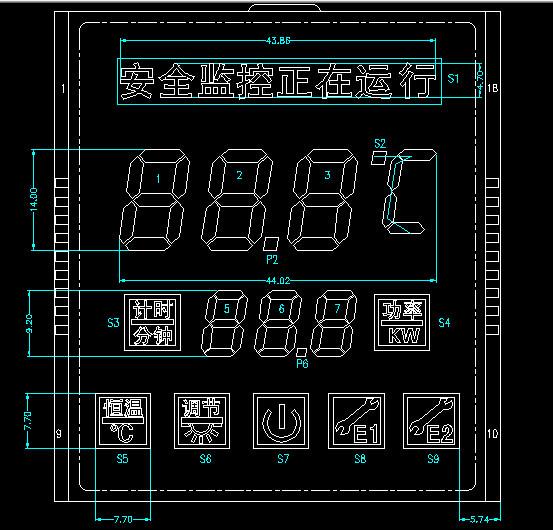 供應(yīng)定制斷碼屏