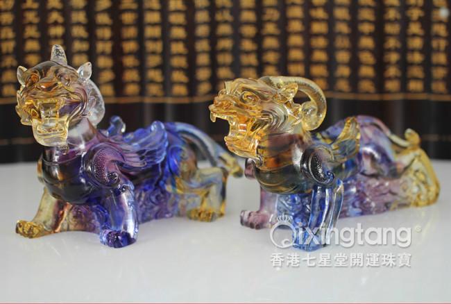 供應(yīng)家居*擺件霸王聚財貔貅琉璃*