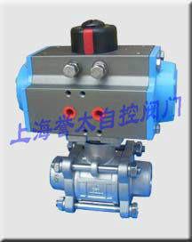 供應(yīng)3PQ661F焊接三片式氣動球閥，焊接球閥，不銹鋼球閥，氣動球閥