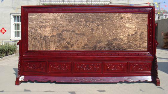 紅木屏風(fēng)圖片/紅木屏風(fēng)樣板圖 (3)