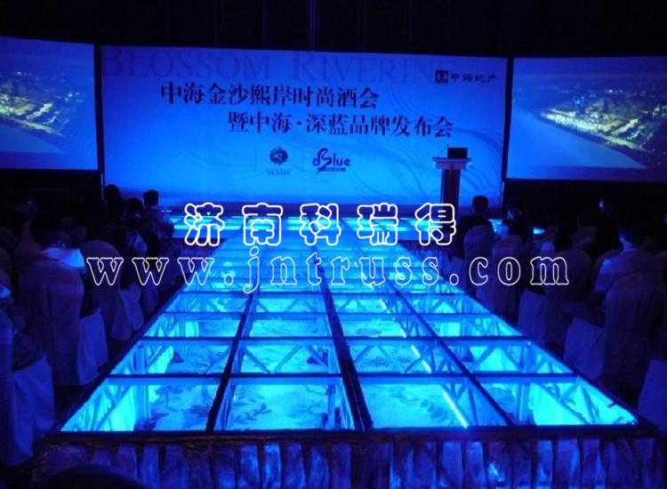 供應(yīng)鋁合金有機鋼化玻璃舞臺婚慶T臺