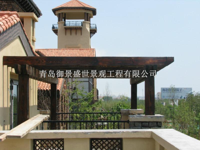 供應青島防腐木廊架木花架木葡萄架