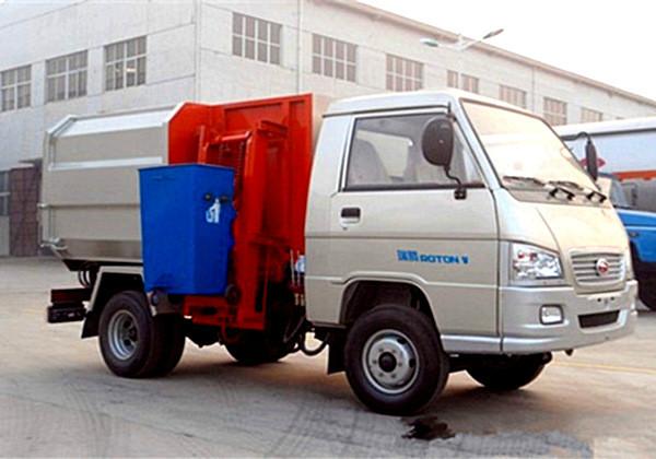3方福田馭菱掛桶垃圾車(chē)圖片