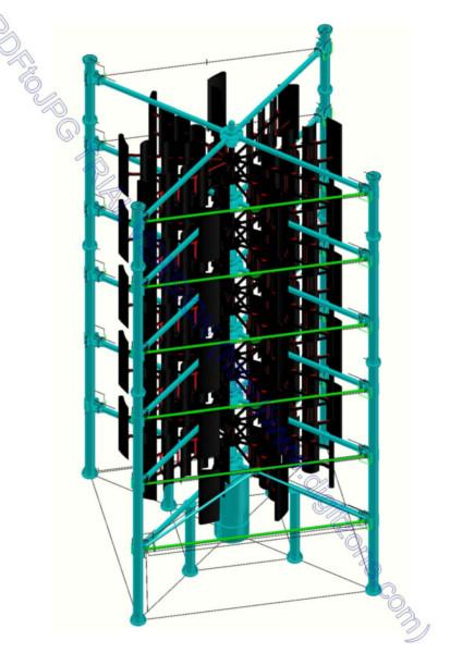 世界第一家150kw垂直轴风力发电机图片