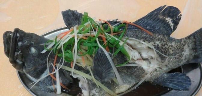 海鮮加工店清蒸老虎斑圖片