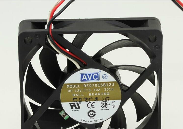 供应全新原装AVCDE07015B12U 7cm 7015 12V 0.7A PWM CPU大风量风扇