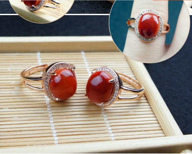 供應(yīng)蘇州南紅飾品戒指