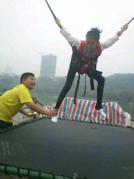 供應(yīng)兒童蹦極床，LYI-B7鋼架小蹦極