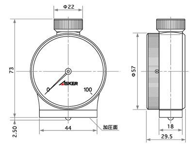 ASKER橡胶硬度计E型图片