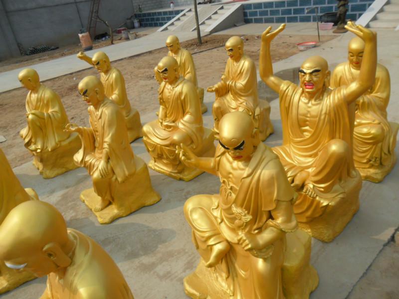 供應(yīng)十八羅漢銅雕.鑄銅十八羅漢雕塑十八羅漢生產(chǎn)廠家