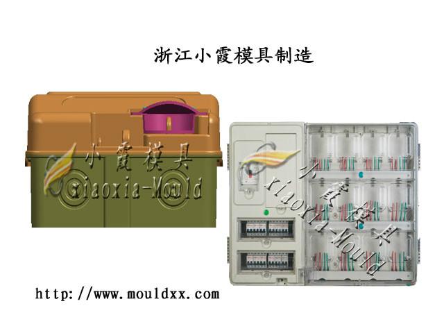 浙江注射模具13表位电表箱塑料模具图片