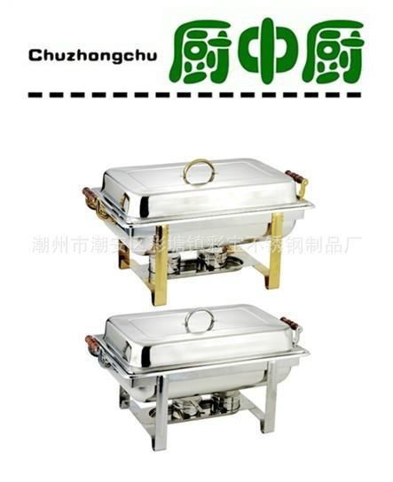 供應豪華方型虎腳不銹鋼餐爐