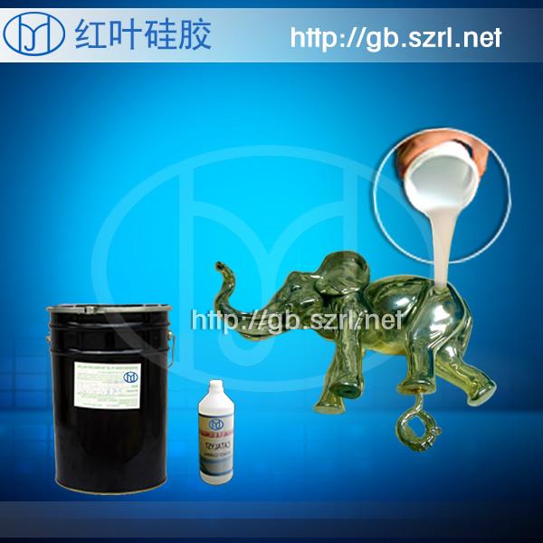 供應(yīng)用于工藝品生產(chǎn)的仿真動物雕塑復(fù)制用的模具硅膠、液體硅膠流動性好容易操作